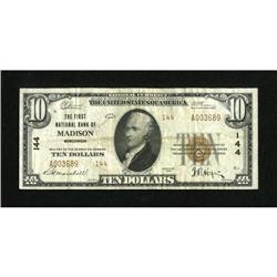 Madison, WI - $10 1929 Ty. 2 The First NB Ch. #