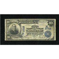Milwaukee, WI - $10 1902 Date Back Fr. 616 The F