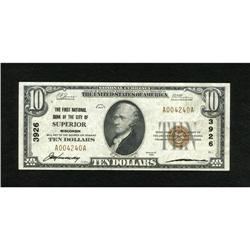 Superior, WI - $10 1929 Ty. 1 The First NB of th