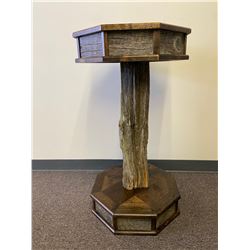Alder/Barnwood Pedestal from Bennett Woodworks