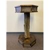 Image 1 : Alder/Barnwood Pedestal from Bennett Woodworks