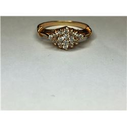 10K Yellow Gold Cubic Zirconia Ring