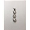 Image 2 : 14K White Gold Diamond Pendant