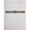 Image 2 : 10K White Gold Diamond Edwardian Style Brooch