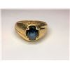 Image 1 : 18K Yellow Gold Gold Blue Sapphire Ring