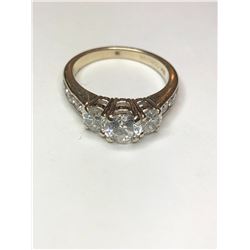 18K White Gold Diamond Engagement Ring