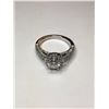 Image 1 : 19K White Gold Diamond Engagement Ring