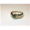 Image 2 : 14K White Gold Triliant Tourmaline Ring