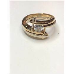 14K Yellow Gold Diamond Ring
