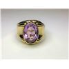 Image 1 : 14K Yellow Gold Amethyst Ring
