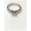 Image 1 : 14K White Gold Diamond Engagement Ring