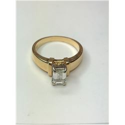 14K Yellow Gold Diamond Ring