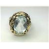 Image 1 : 14K Yellow Gold Aquamarine Ring