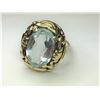 Image 2 : 14K Yellow Gold Aquamarine Ring