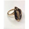 Image 2 : 10K Yellow Gold Smoky Quartz Ring