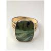 Image 1 : 14K Yellow Gold Vintage Gentleman's Jade Ring