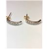 Image 1 : 14K Yellow and White Gold Diamond Earrings