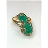 Image 3 : 18K Yellow Gold Emerald Ring