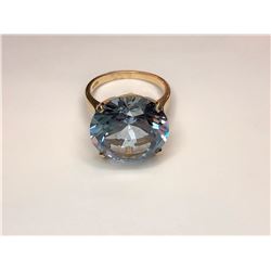 10K Yellow Gold Imitation Spinel Ring