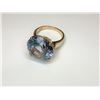 Image 2 : 10K Yellow Gold Imitation Spinel Ring