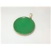 Image 1 : 14K Yellow Gold Jade Pendant
