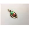Image 2 : 14K Yellow Gold Ammolite Pendant