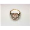 Image 1 : 9K Yellow Gold Morganite & Diamond Ring