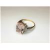 Image 2 : 9K Yellow Gold Morganite & Diamond Ring
