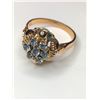 Image 2 : 18K Yellow Gold Blue Topaz Ring