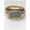 Image 1 : 10K Yellow Gold Men's Diamond Ring
