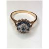Image 1 : 10K Yellow Gold Sapphire and Diamond Ring