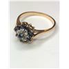 Image 2 : 10K Yellow Gold Sapphire and Diamond Ring