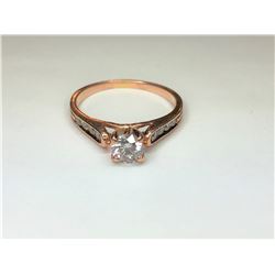14K Rose Gold Diamond Ring