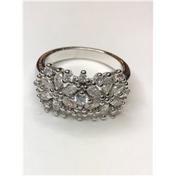 18K White Gold Cubic Zirconia Ring