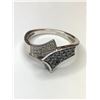 Image 1 : 10K White Gold Black and White Diamond Ring
