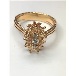 14K Yellow Gold Diamond Ring