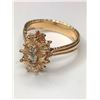 Image 2 : 14K Yellow Gold Diamond Ring
