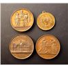 Image 2 : FRANCE 1820-1842 A Lot of 4 Birth and Death Medals VF- EF