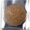 Image 2 : Colonial French 1721 B 9 Denier 5.5 gm VF-3