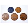 Image 1 : CANADA TOKENS 1843-1854 A Lot of 5 NFLD. & N.B. Pieces Fine-Very Fine