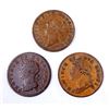 Image 2 : CANADA TOKENS 1823-1840 A Lot of 3 N.S. Pieces Fine-Very Fine+