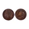 Image 2 : Token 1824 A Lot of 2 George IV Penny  Fine-Fine+