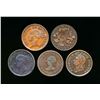 Image 2 : Nova Scotia A Lot 0f 5 Pieces of Heavy Pennies. Very Good-Very Fine