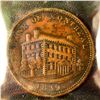 Image 2 : Banque du Peuple 1839 "Side View" Penny CH# LC-11C Br 525 Certified ICCS VF-20