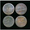 Image 2 : Lower Canada 1832-1837 A Lot of 4 Pieces if Half Penny Tokens Very Good-Fine
