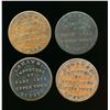 Image 1 : J.Shaw & Co. 1837 Token LC-19 A lot of 4 pieces VG-VF