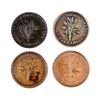 Image 1 : Token A 4 Piece Lot of Lower Canada Bouquets Fine-Very Fine+