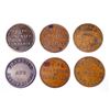 Image 2 : CANADA TOKENS 1835-1858 A Lot of 6 LC Pieces Fine-Very Fine
