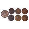 Image 1 : CANADA TOKENS 1816-1838 A Lot of 7 Lower Canda Pieces Fine-Very Fine+