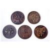 Image 2 : CANADA TOKENS 1832 A Lot of 5 Lower Canada Pieces Very Good-Very Fine